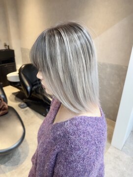 ロンド レア 天神大名店(Lond Le’a) ダークアッシュ/大人ガーリー/似合わせカット/着物ヘア