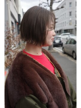 チャプター 問屋町(chapter) 髪質改善ミニボブパツっとボブブリーチなし透明感ケアカラー