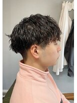 グリードヘア(GREED HAIR)&nbsp;波巻きパーマ×マッシュ