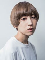 ククル ヘアー(cucule Hair) 「小顔見え◎ナチュラルマッシュショート×透明感ベージュ」