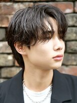 ルーシー 名古屋栄(LUCEY)&nbsp;センターパートニュアンスパーマフェザーパーマ波巻きパーマ