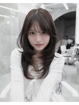 マウル トーキョー 銀座(MAEUL TOKYO) ミルクブラウン 軽めハッシュカット 韓国レイヤー 銀座