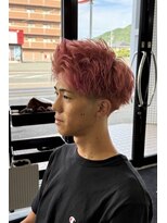 マーレ 下関店(mare) 下関メンズサロンハイトーンアップバングショート