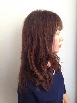 フェリシータ 緑地公園店(felicita) ショコラブラウン@厚めバング甘辛グラマラスウェービーロング