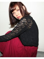 アン ヘア デザイン(un hair design)&nbsp;【　un  】ピンクパープル×外ハネ×イルミナカラー