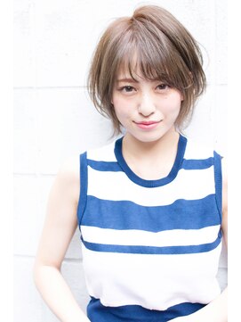 サングース(Sungoose) 耳掛け#ココアブラウン大人かわいいフリンジウェーブ