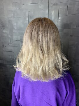 ヘアサロンエム 渋谷店(HAIR SALON M) 外ハネボブ/アッシュブラウン/ネオウルフ/デザインカラー