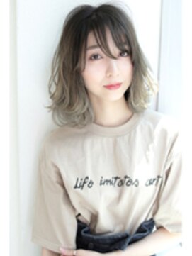 ロゼ 新大宮(ROSE) 【Rose】ハイグレージュ_グラデーション_ミディアム