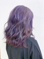 クラン 六甲道(Chlan) アッシュバイオレット×切りっぱなし波ウェーブ