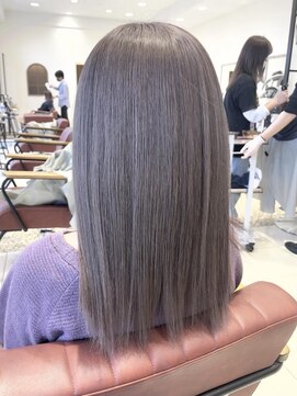 クアトログランシュ ひたちなか店(QUATRO×GranCieux) 2ブリーチ×ミルクティーグレージュ