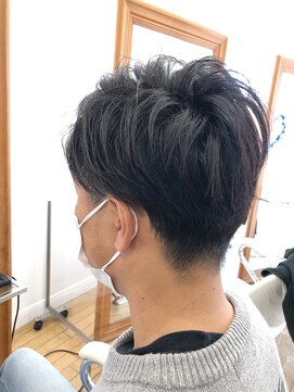 ヘッズ 本八幡店(HEADS) かき上げヘア　ニュアンスマッシュ　サイドパート　韓国マッシュ