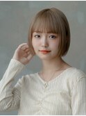 20代30代/大人かわいい/小顔ひし形/ミニボブ/ミディアムレイヤー