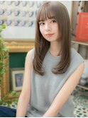 グレージュカラー前下がりエアストレートc5戸田公園20代30代40代