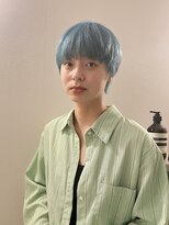 テトヘアー(teto hair) ペール　ブルー　マッシュ　