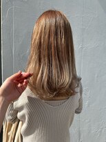 ジュエ ヘアー デザイン(Jue hair design)&nbsp;ホワイトベージュグラデーションカラー