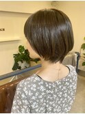 ショートボブ 6トーンオリーブグレー