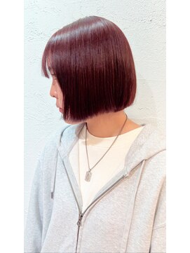 アジールヘア 池袋東口店(agir hair) 20代30代40代ブリーチ無しダブルカラーピンクブラウン透け感池袋