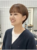 大人かわいい10代20代30代ショートボブ丸みショート