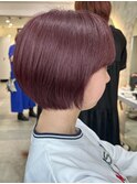 ピングレージュショート