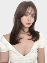 ユーフォリア 渋谷グランデ(Euphoria SHIBUYA GRANDE)&nbsp;ウルフレイヤー くびれヘア  グレージュカラー ウルフカット