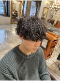 波巻きパーマ
