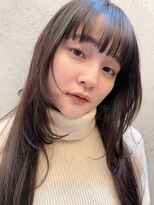 レジュアル(RESSUAL) 黒髪ボブルフネビージュ小顔ヘアワンレン