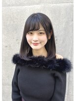 大人可愛い艶髪ミディアムヘア【銀座/有楽町】30代40代50代