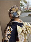 成人式編み下ろしヘア
