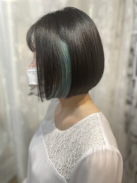 ヲタクに美容室は難しい。 地毛×チョコミントカラー◎