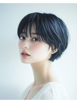 アロマ 仙台店(AROMA) 大人可愛い/ショートボブ/ツヤ髪/小顔/前髪あり/耳かけショート