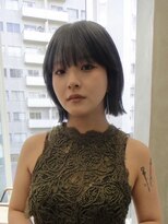 ソーコ 渋谷(SOCO) レディースボブレイヤー顔周りレイヤーパッツンボブ切りっぱなし