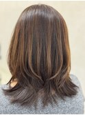 ひし形/大人可愛い/斜めバング/30代40代50代/ミセスヘア1B