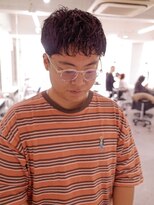 レフ(LEF)&nbsp;ピンパーマ/ナチュラルクロップ/メンズショート/無造作