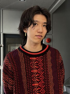 ポール(pole) 色気抜群!メンズミディアムパーマ!