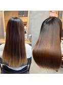 うる艶◎ストレート縮毛矯正髪質改善ロングヘア