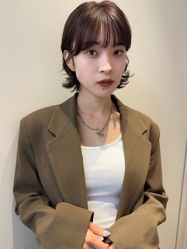 ノク 渋谷(nok) ボブ/パーマ_暗めカラーグランマッシュデザインカラー