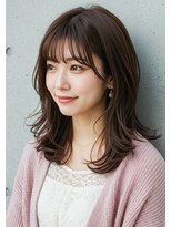 フルショウ 苦楽園店(FURUSHO)&nbsp;チョコレートブラウン/ミディアムレイヤーカット/くびれカット