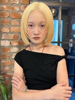 ハーパーズ 渋谷(harpers)&nbsp;抜きっぱなしブロンドフェイスレイヤーボブ