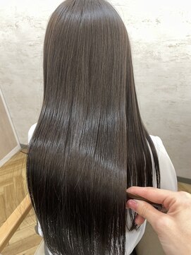 髪質改善グレージュ