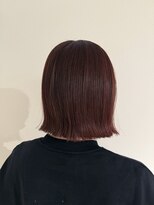 アヴァンスクロス あべのルシアス店(AVANCE.CROSS)&nbsp;ぱつっとボブ×レッドブラウン