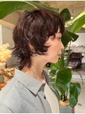 ウルフショートパーマウルフカット