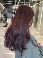 シュルール 所沢プロぺ通り店(chorule) レイヤーカットローズブラウンワンホンレイヤー顔まわりカット