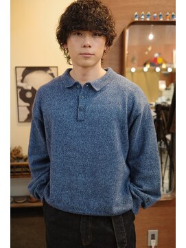 エディ(Edy) メンズマッシュウルフ波巻きパーマスペインカールカーリーパーマ