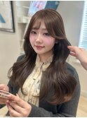 【AYAKI】レイヤー 韓国 顔まわりカット 透明感カラー