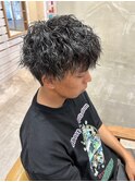 縦落ちツイストパーマ