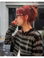 ジーレ 南堀江(jiire)&nbsp;レッドオレンジ×ゆるアップスタイル