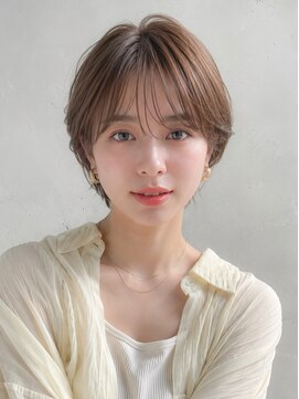 ノア 三宮店(NOA) 【NOA】丸みショートシースルーバング大人韓国ショート