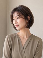 カノエ(canoe)&nbsp;ショートボブ/髪質改善縮毛矯正/髪質改善/韓国風/韓国ヘア