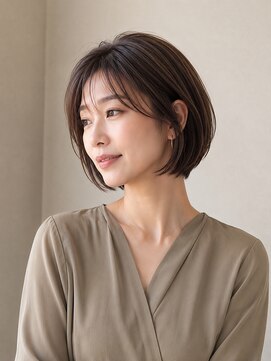 カノエ(canoe) ショートボブ/髪質改善縮毛矯正/髪質改善/韓国風/韓国ヘア