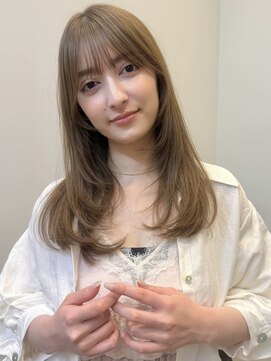 ベル 銀座5丁目店(Belle) 柔らかベージュ*顔まわりレイヤー